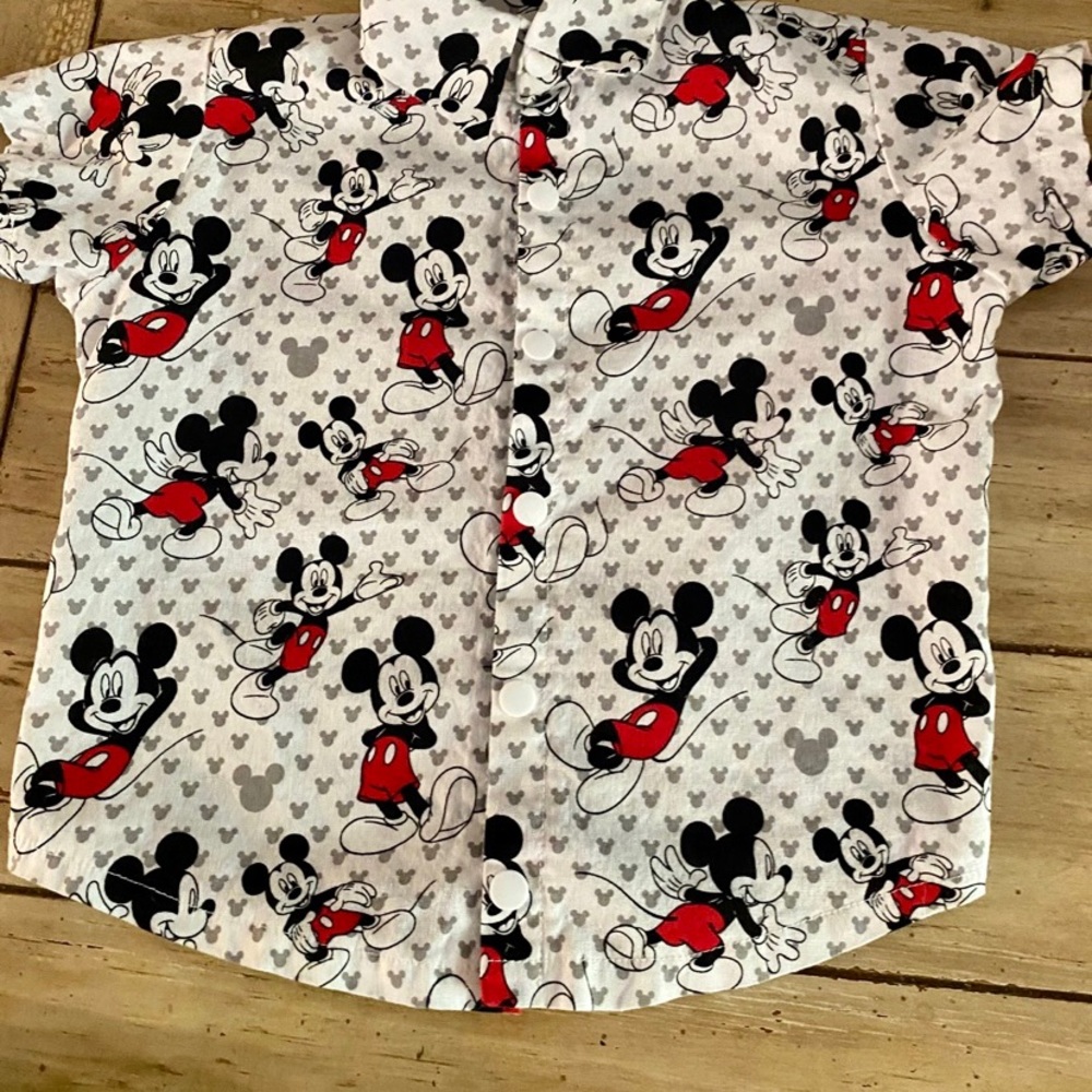 Mickey Mouse 2t button up